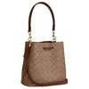Coach Rowan 22 Logo Classic Faux Leather Bucket Bag Women handbags Brown CBH07-IMXHE