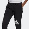 Adidas Logo Patch Tapered Leg Elastic Drawstring Sports Pants Women Pants Black GL3927