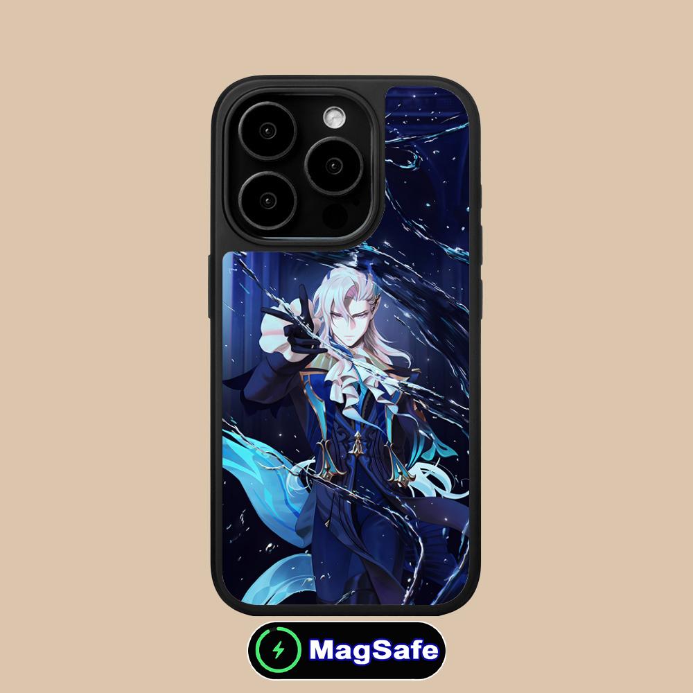 

Game GI Neuvillette Matte Surface Magsafe Mobile Phone Case for iPhone 17 16 15 14 13 12 11 Air Pro Max Plus Colorful Cover iPhone 11