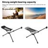 Folding Camping Chair Footrest Portable Retractable Moon Chair Footstool Leg Rest with Storage Bag for Outdoor Camping