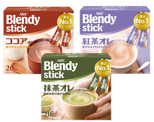 

Сравнение AGF Blendy Stick Cocoa Ore 20 бутылок Black Tea Ore 27 бутылок Matcha Ore 20 бутылок [Набор напитков] (х 1) / (Чай с молоком) (х 1) / (х 1)