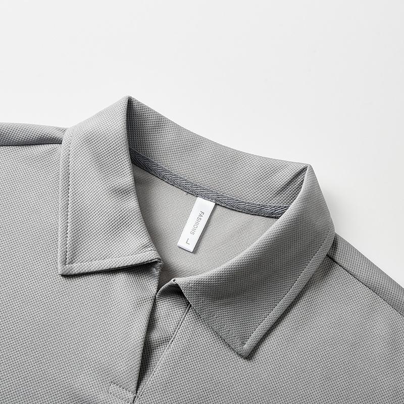 Men's Short-sleeved POLO Shirt Lapel Solid Color Half-sleeved Casual Tops Simple And Versatile Men's Tops