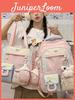 Sweet Girl Backpack With Fabric For School Use