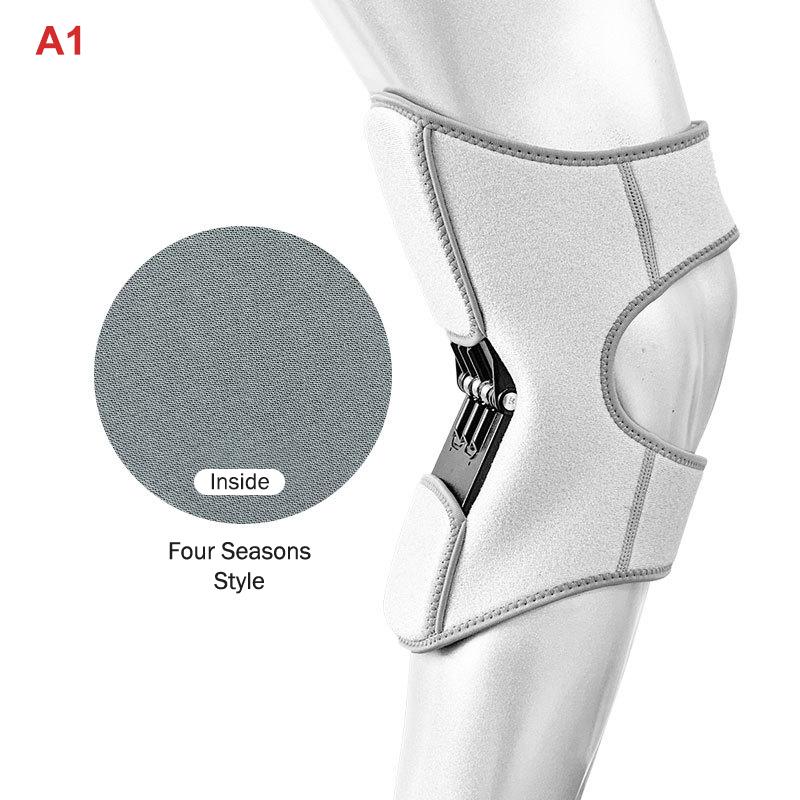 Rebound Springs Knee Assistive Device Non-Slip Breathable Booster Exoskeleton Brace Adjustable Spring Stabilizer Joint Support