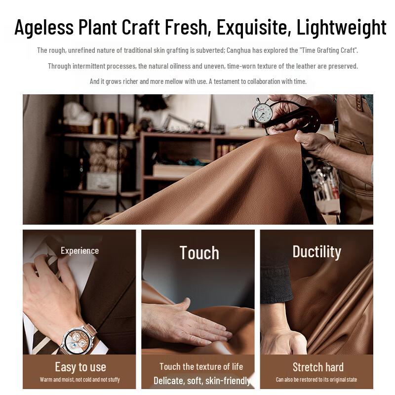 Genuine Leather Magnetic Strap for Huawei Smartwatches