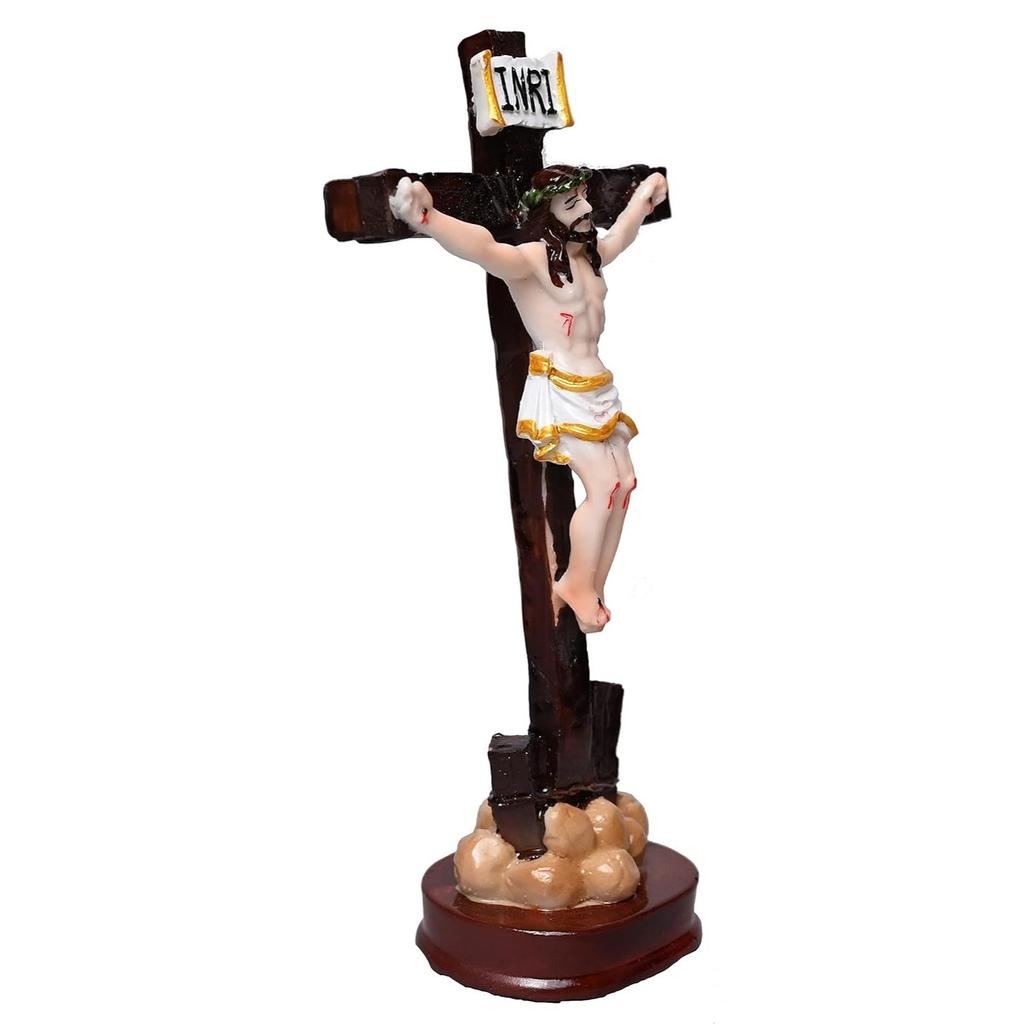 Jesus Christ Idol for Home/ Living Room/ Prayer Room/ Gifting (Brown ,1.75X3.25X6 Inches)
