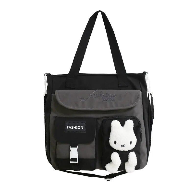 Borse Messaggero da Scuola da Donna per Donna Borsa a Mano Ragazze Adolescenti Cartone Animato Tela Borsa a Spalla Impermeabile Nylon Borse Tote Cartelle