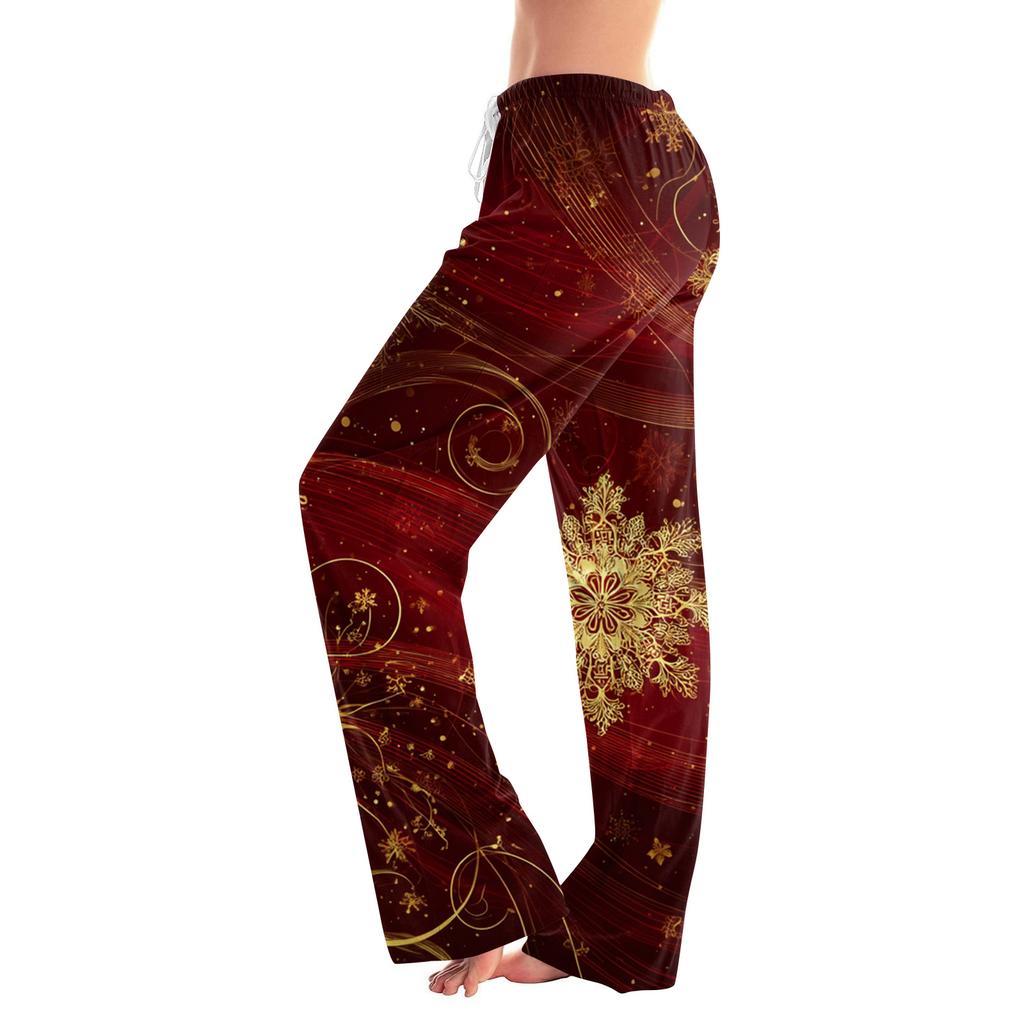Women's Fashion Loose Casual  Printed Casual Pants