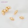 18K Gold Plated Heart Magnet Clasps Charms Brass Metal Magnetic Connector For Bracelet Necklace Making DIY Accessories Wholesale