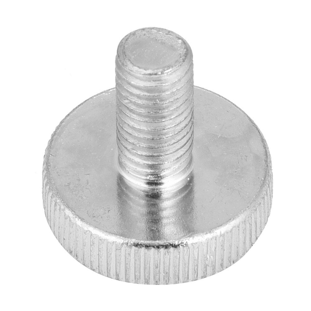 10pcs M8 Zinc Plated Carbon Steel Flat Knurled Head Thumb Screws (M8*10)