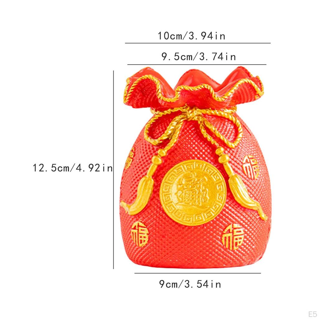 , Symbol of Prosperity, Flower Container, Decorative Object, Wealth Figurine for Celebration