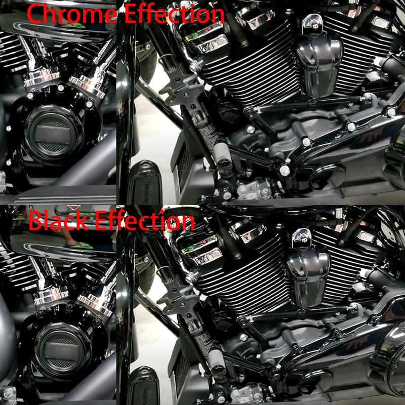 60 Stück Motorrad-Motor-Schraubkappenabdeckungen Für Harley M8 Touring Electra Glide FLHX FLHR 2017-Up Softail Fat Boy FLHC 2018-Up
