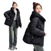 New Cotton Jacket 2025 Winter Korean Version of Padded Clothes Women's Hooded Thickened Warm Fashion Bread Jacket