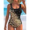 Costume da Bagno Intero Estivo Sexy con Stampa a Fantasia Colorata, Vestibilità Aderente e Modellante, Schiena Profonda a U, Costume da Bagno alla Moda Accattivante per Spiaggia, Piscina, Vacanze