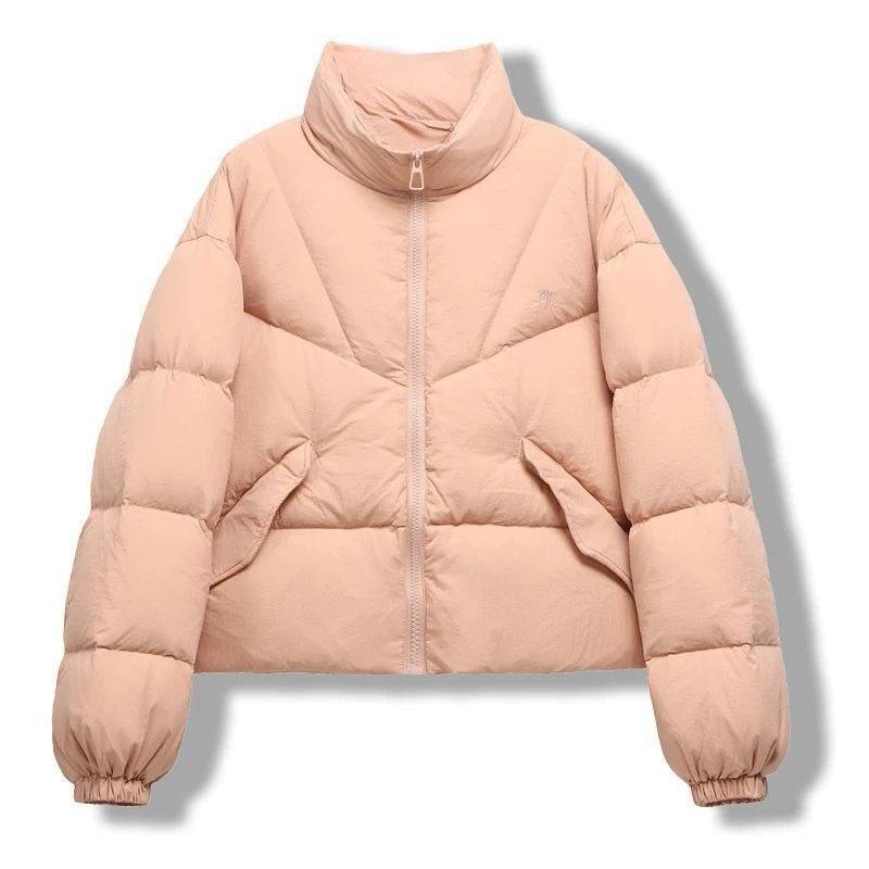 Puff fashion short down jacket women's year new design sense small high sense white duck down bread clothes