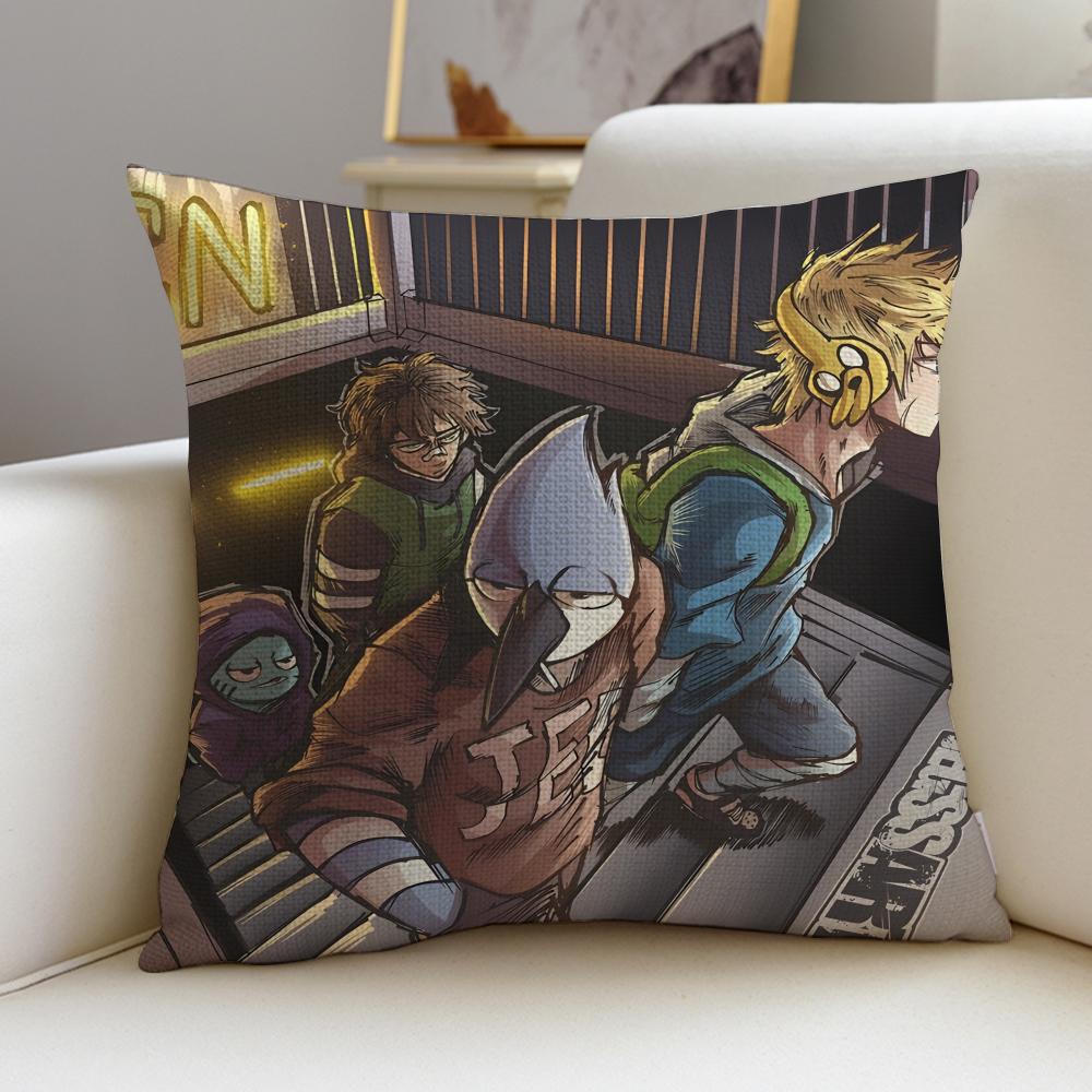 LaidBack RRegular ShowS Cushion Cover Breathable and skinfriendly linen pillowcase square removable and washable cushion