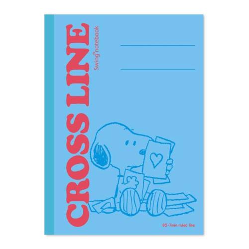 Nakabayashi Cross Line Notebook B5 5-Book Pack A-lined Snoopy Study Book S-58A-5P
