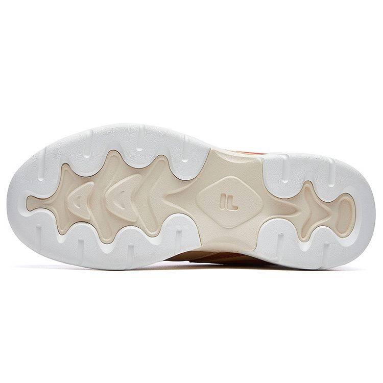 FILA Ray Fabric Synthetic Leather Versatile Casual Mid-Top Lifestyle Shoes Women Shoes Red Brown F12W011106FCB