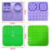 SW Pet Licking Pad Dog Cat Lick Silicone Mat Pet Slow Food Plate Feeding Bowl for Sucker Foods Training Dogs Bathing Distraction