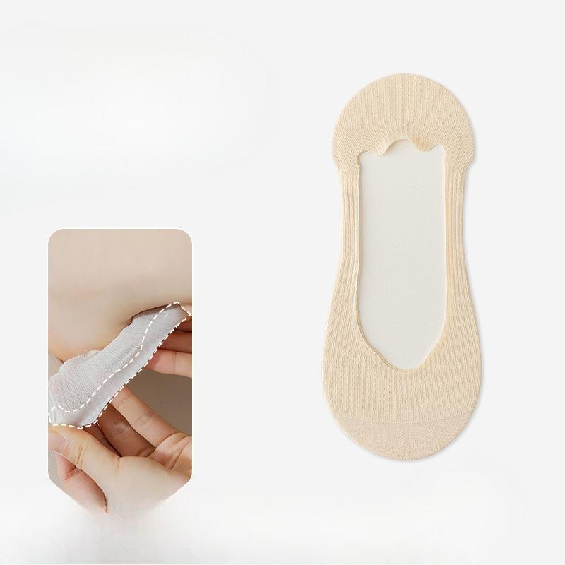Female Summer Ultra Thin Deodorant Wicking Sweat Shallow Mouth Invisible Non Slip Do Not Fall with Ice Silk Boat Socks