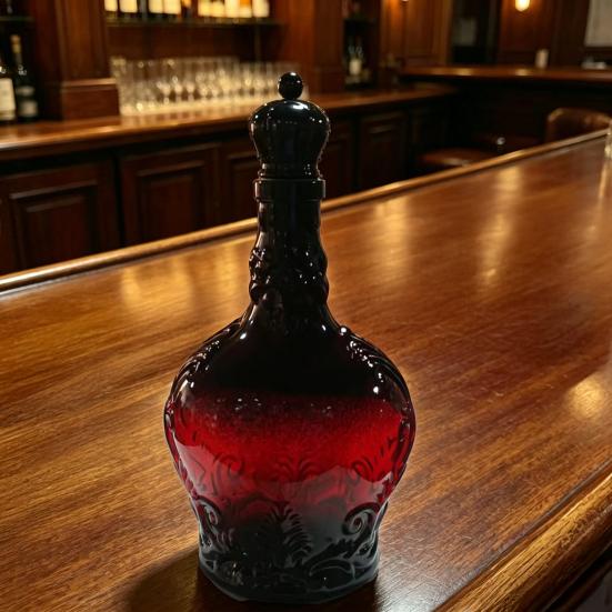 Schloss Whisky Karaffe, Origineller Likörbehälter für Männer, Home Bar Verkostung, Spirituosen, Gotische Glasflasche für Sammler-Ausstellung, Junggesellenabschiede