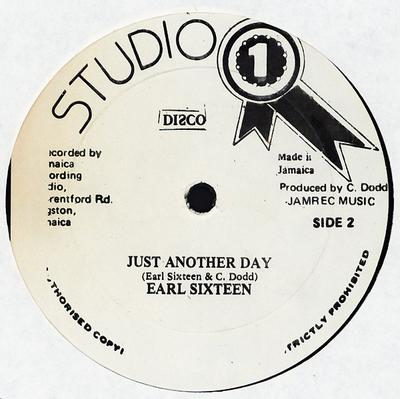 Disque 12 pouces EARL SIXTEEN - Just Another Day NONE Studio One Jamaïque Reggae, Ska & Dub Occasion