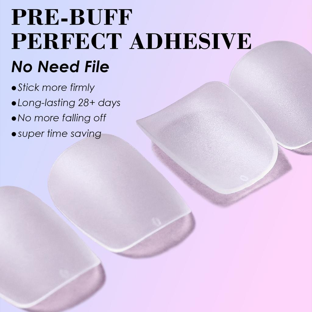 New 300pcs Matte Fake Nails NO Polishing Press On False Nails Medium Short Design High Matt Soft Gel Nail Tips for Extension