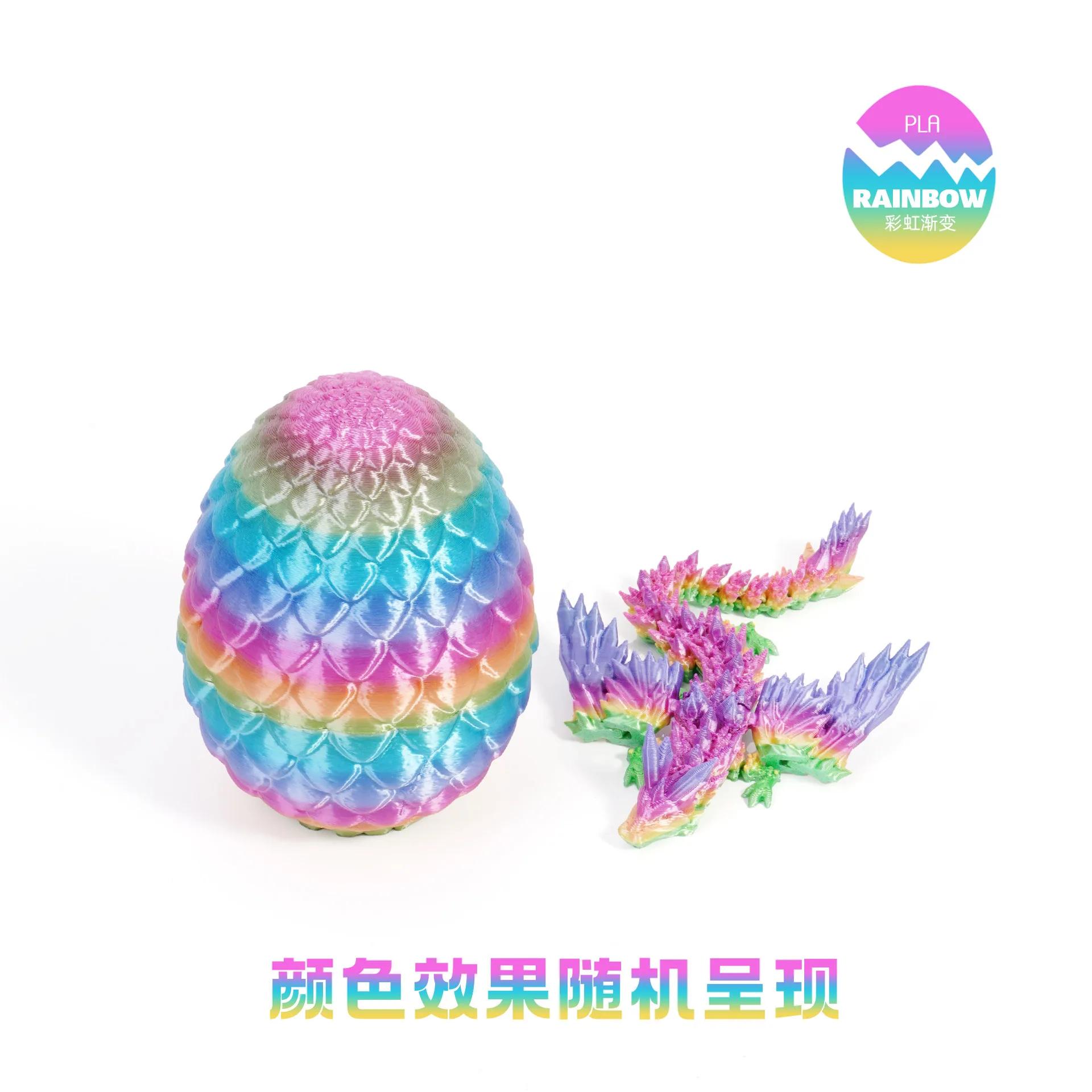 

Набор яиц летающего дракона с градиентными крыльями, напечатанный на 3D-принтере, подарок на Новый год 2025, украшение, рождественские украшения 2025, украшения для дома и офиса