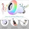 E27 Rgb Smart Bluetooth Speaker Music Bulb Colorful Dimmable Light Bulb With Remote Control 12W Led Bulb For Home Party