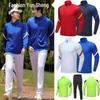 Unisex Casual Sportswear Set: Long Sleeve Zipper Jacket for Spring/Autumn Running & Training