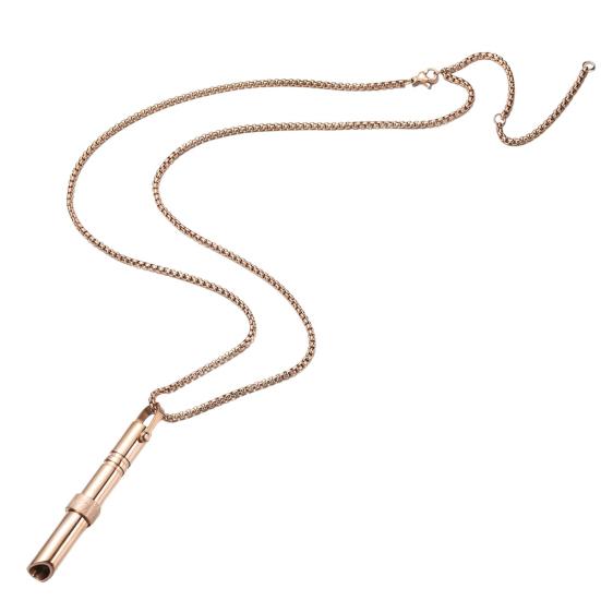 

Ожерелье для осознанного дыхания с вращающейся бусиной из нержавеющей стали, ожерелье для снижения стресса, тревоги, регулируемое ожерелье для облегчения и паники розового золота