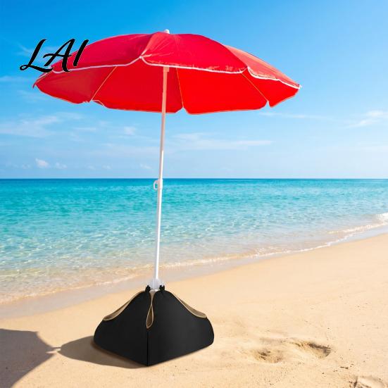 Oxford Cloth Sandbag Beach Umbrella Base Weight Fillable Sand Bag Heavy Duty for Sun Stand Outdoor Patio Garden Umbrellas Portable Anchors