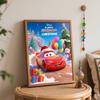 Disney oil painting hand painting art kit Lightning McQueen Christmas coloring painting handmade diy home decoration gift