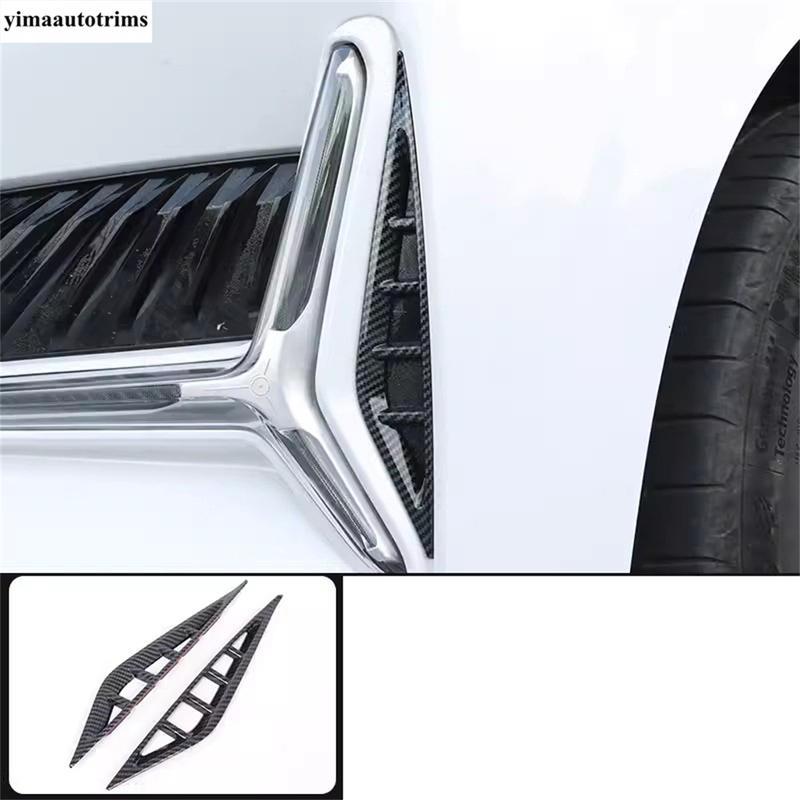 Car Front Fog Lights Lamps Frame Eyebrow Eyelid Strip Decoration Cover Trim ABS Accessories For Changan UNI-K UNIK - 2024