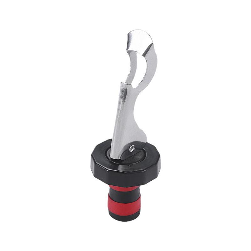 Silicone Vacuum Wine Bottle Stopper: Leak-Proof, Manual Press Seal for Beer and Wine