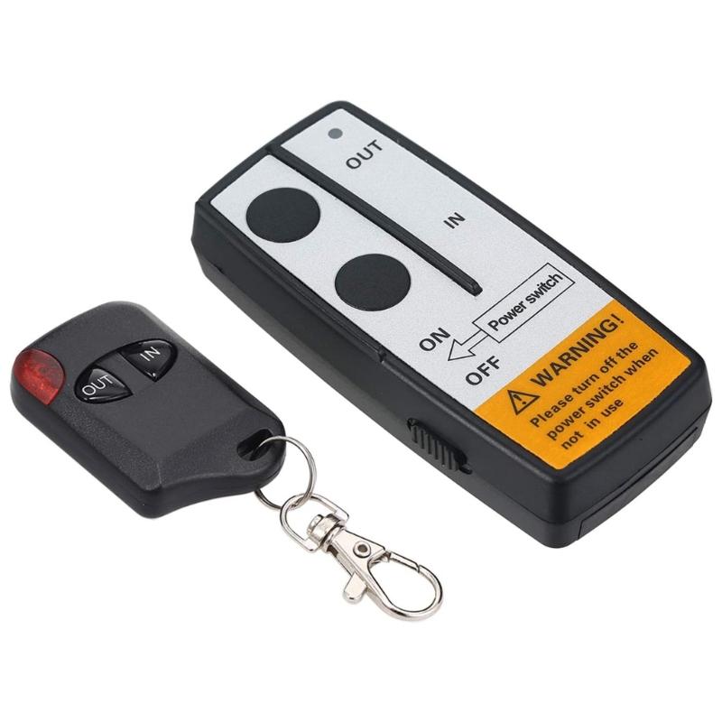 Wireless Winch Remote Control Kit Handset Switch Controller Receiver Kit Winch Control System for Car ATV Truck SUV