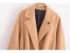 2024 Autumn Women's European & American Style Belted Long Coat