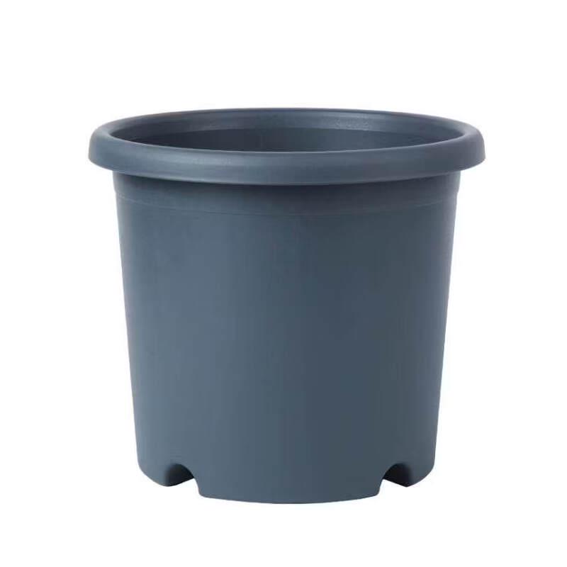 Lianpinhui Large Grey-Black Cylindrical Root Control Breathable Plastic Flower Pot