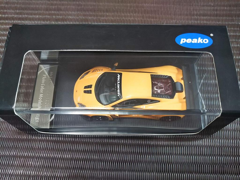 peako McLaren MP4-12C GT3 1/43 Finished Model, Plain Color Orange