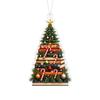 Kerst 2D Vlak Acryl Hangend Ornament voor Feestelijke Decoratie