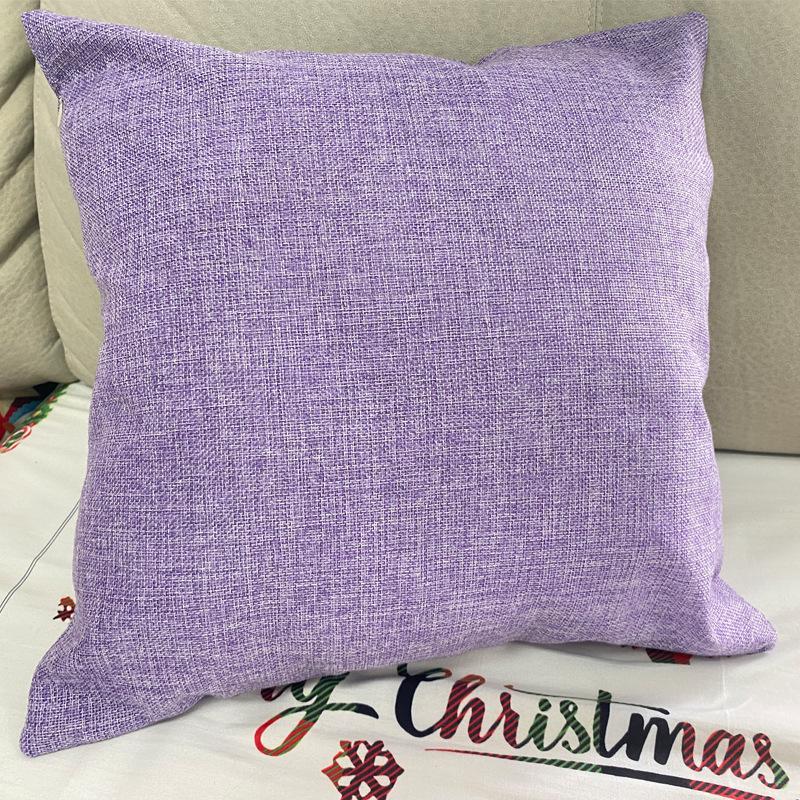 Nordic Ins Style Linen Pillow Living Room Sofa Bedside Solid Color Home Removable and Washable Cushion