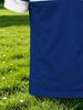 Men's Outdoor Polo Shirt, Available in Multiple Sizes, Featuring a White and Blue Color-blocked Horizontal Stripe Patchwork, with Double Stripe