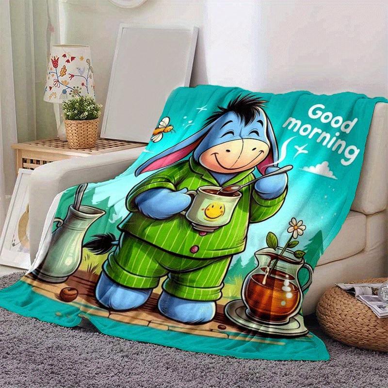 1pc Cute Stitch Printing Blanket - Soft, All-Season Throw for Living Room, Bedroom,Personalized Gift with Adorable Cartoon Design