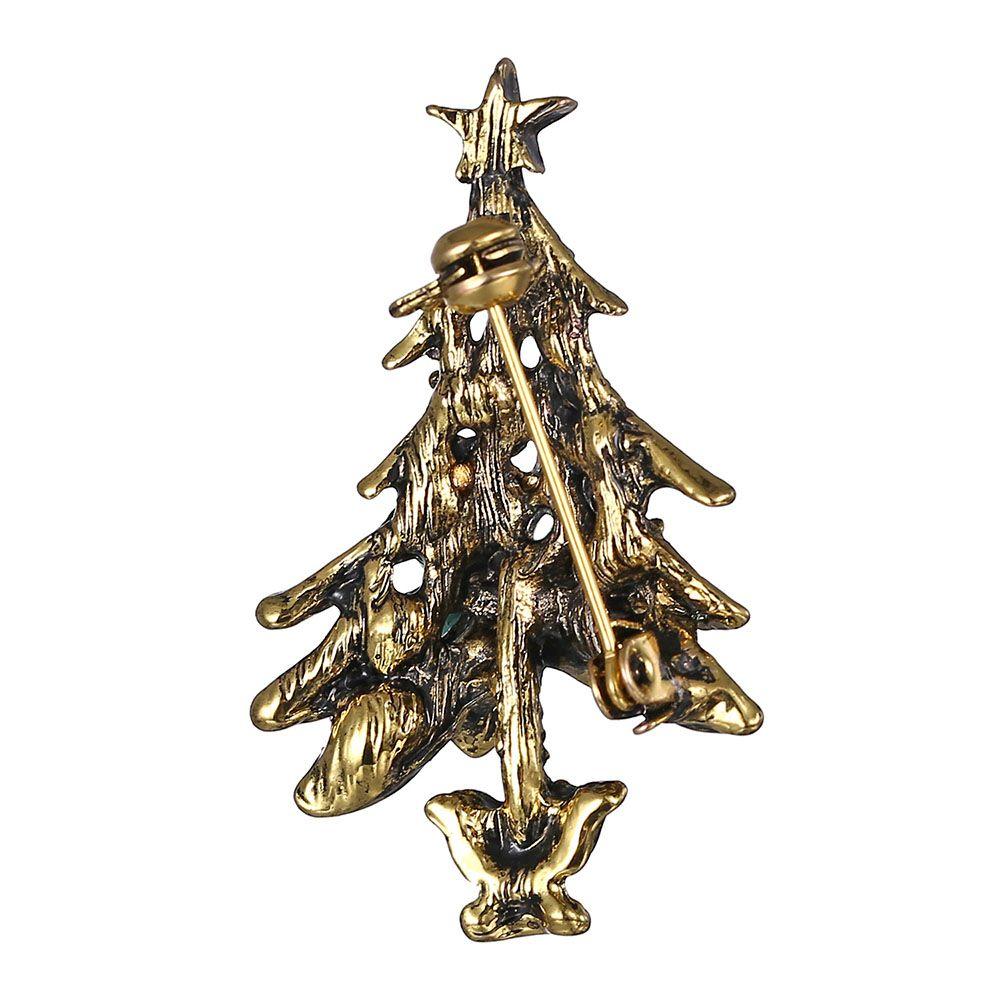 XMAS Small Gift Fashion Decor Accessories Woman Lapel  Pins Christmas Tree Brooches Jewelry