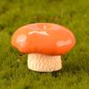 Mini Artificial Mushroom Figurine Resin Simulate Fake Mushroom Miniatures Fairy Garden Miniature Landscape Lawn Decorations
