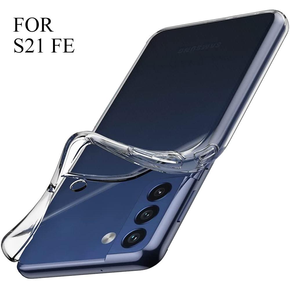 Ultra Thin Clear Silicone Case For Samsung Galaxy S23 S22 S21 S20 Ultra Plus FE Cover for Samsung Note 10 Plus 20 Ultra Funda
