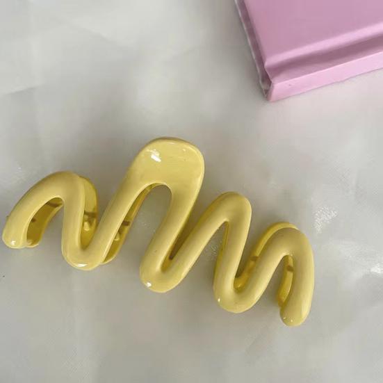 Hair Claw Clip Wavy Candy Color Non Slip Strong Hold Elegant Large Women Long Thick Thin Curly Hair Clamp Fashion Hair Accessories