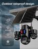 15MP Solar-Powered 8K Wireless Outdoor Security Camera with 3 Lenses & 4G Network