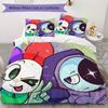 Dandy's World Cartoon Game Pattern Bedding,Quilt Set Quilt Cover Pillowcase Home Birthday Gift (1*duvet Cover+2*pillowcase,without core)ZSJT0917001