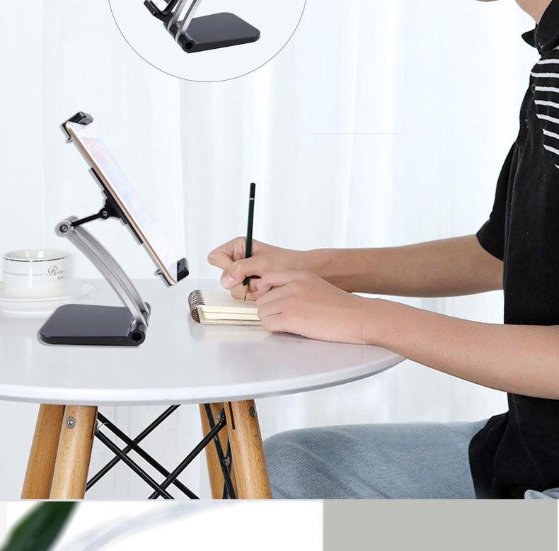 Adjustable Tablet & Phone Stand for 4-15 Inch Devices - Ideal for iPad & Live Streaming